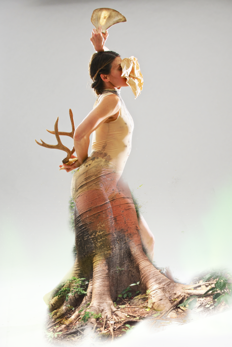 Creature half-tree half-woman